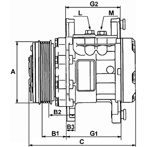 Hc-Cargo Airco compressor 241091