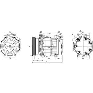 Hc-Cargo Airco compressor 240197