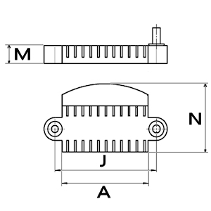Hc-Cargo Dynamo gelijkrichter (Diodebrug) 230988