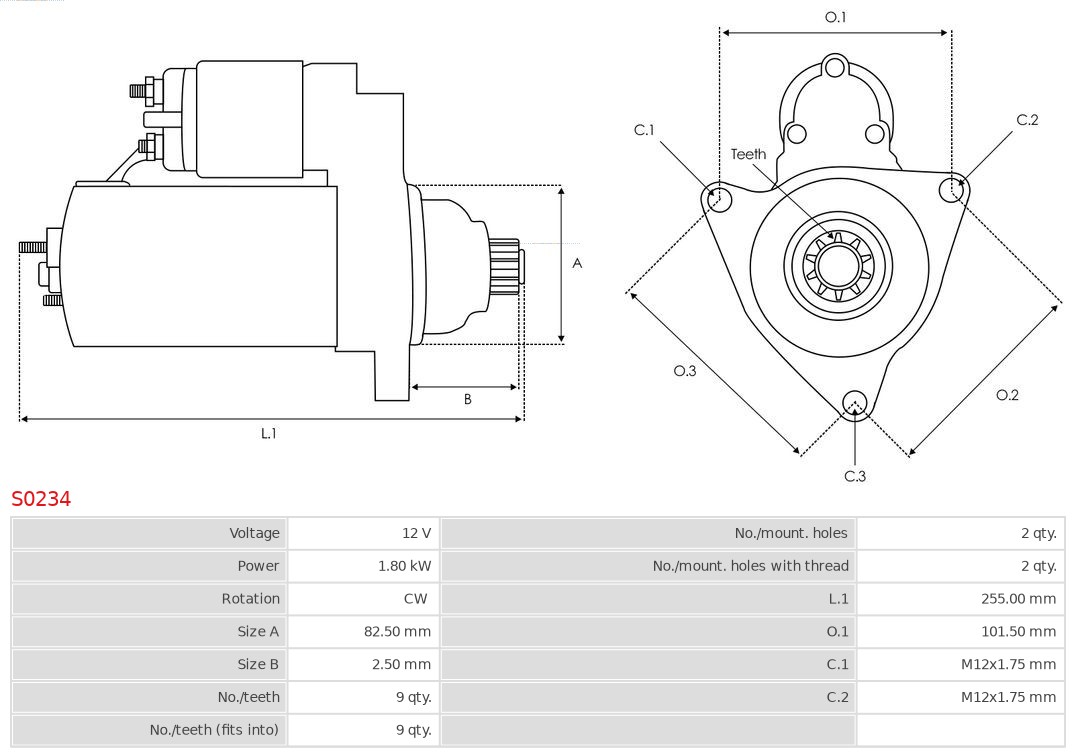 AS-PL Starter S0234