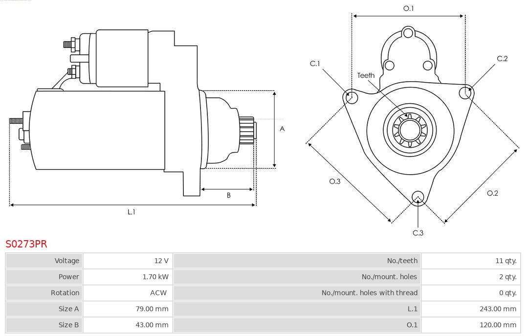 AS-PL Starter S0273PR