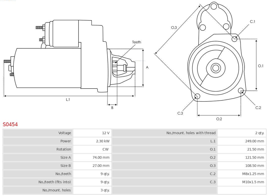 AS-PL Starter S0454
