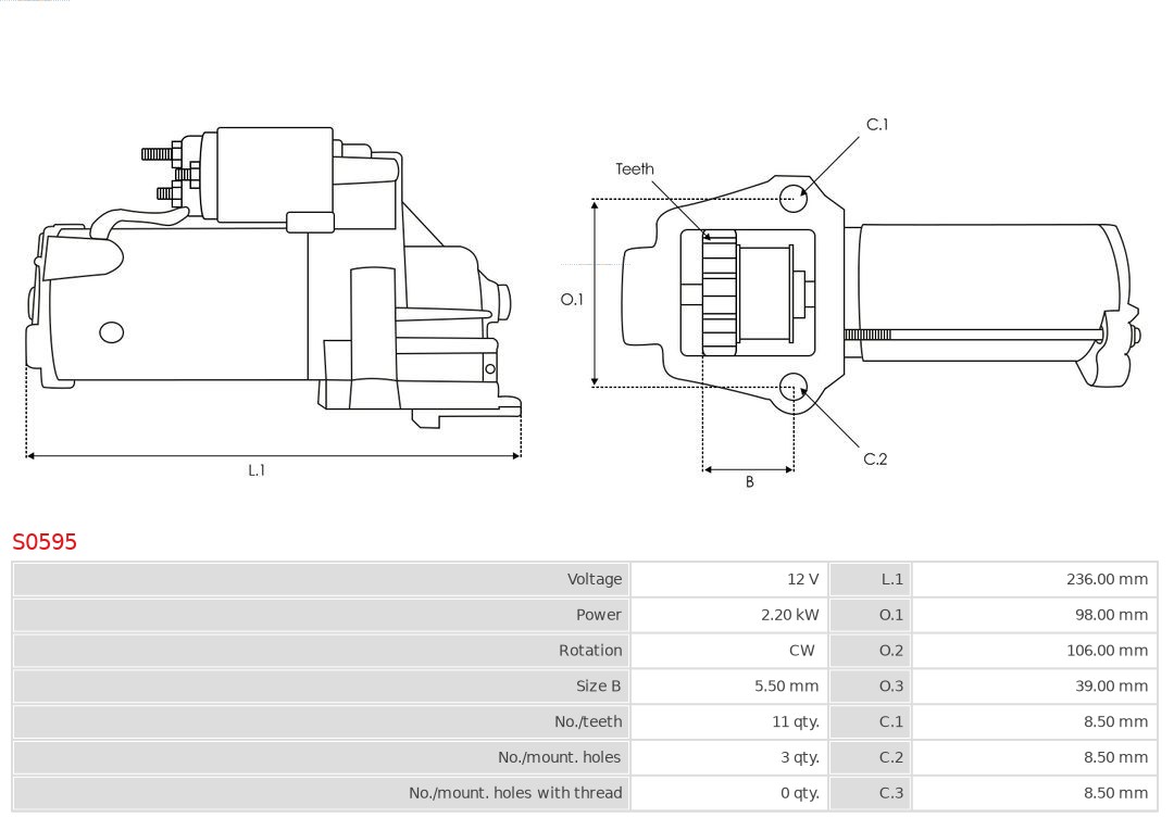 AS-PL Starter S0595