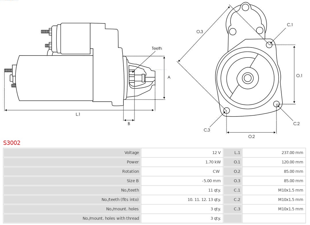 AS-PL Starter S3002