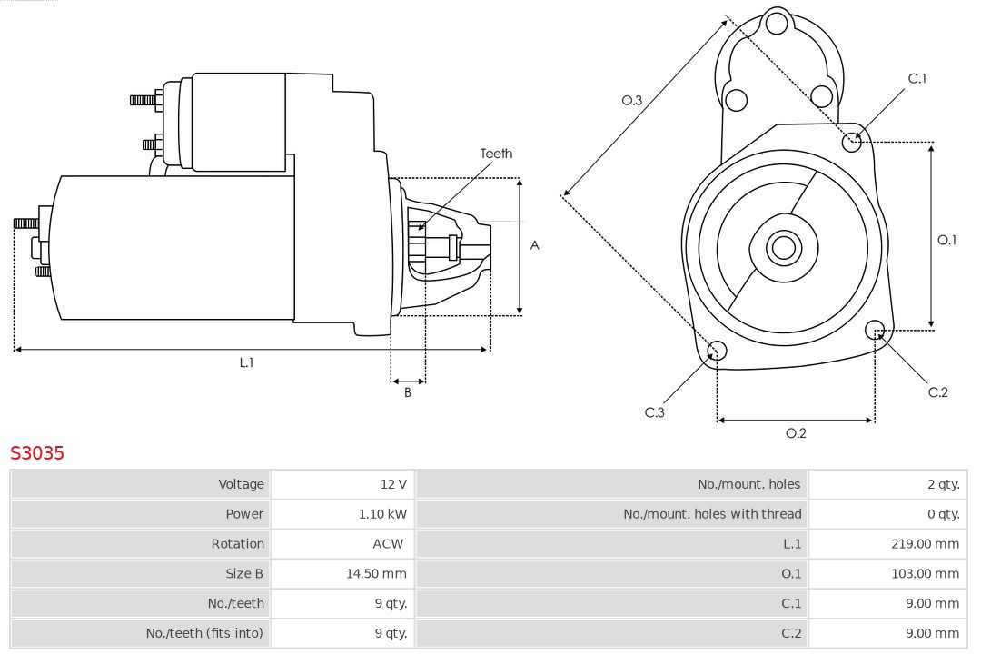 AS-PL Starter S3035