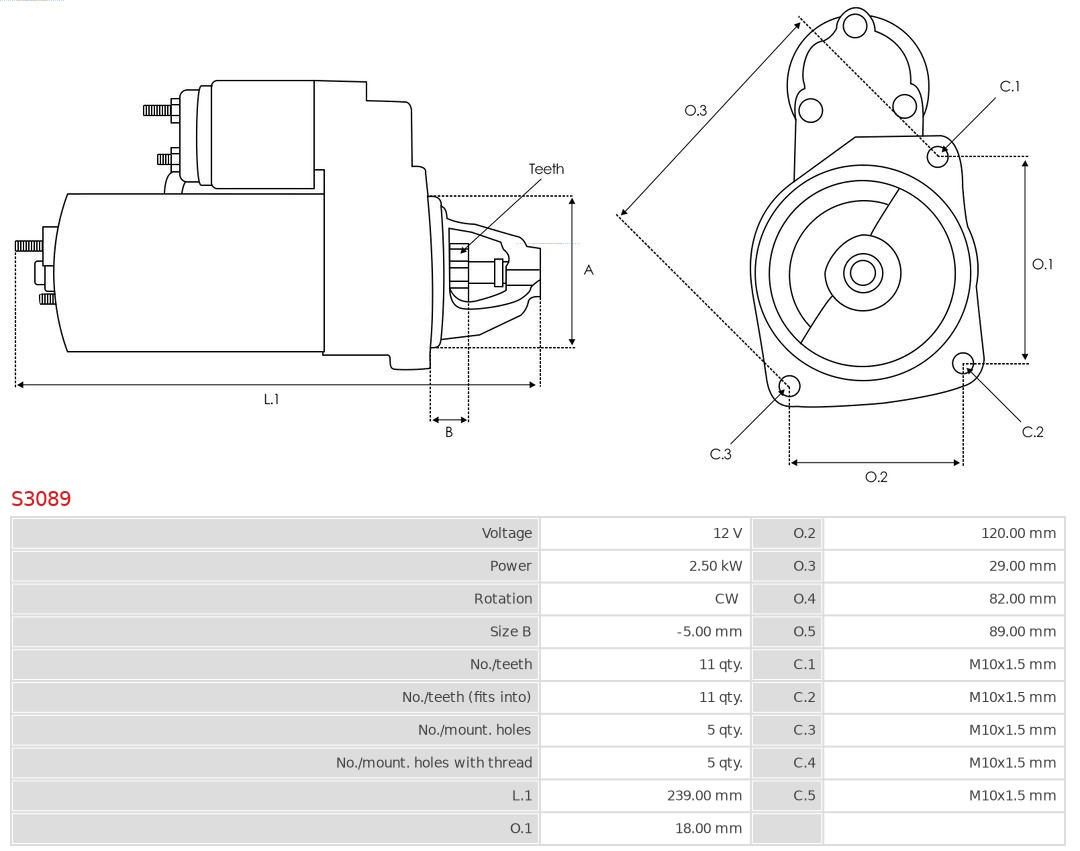 AS-PL Starter S3089