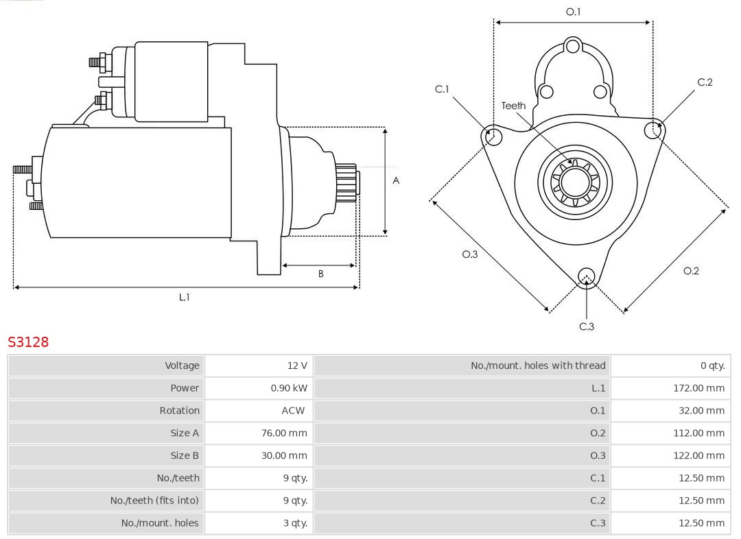 AS-PL Starter S3128