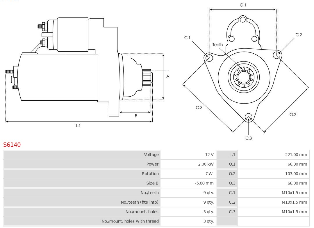 AS-PL Starter S6140