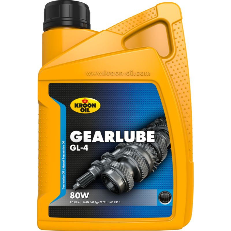 Kroon Oil Gearlube GL-4 80W 1 Liter Fles 01209