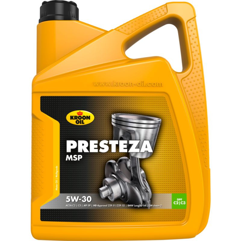 Kroon Oil Presteza MSP 5W-30 5 Liter Kan 33229