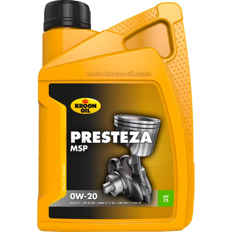 Kroon Oil Presteza MSP 0W-20 1 Liter Fles 36495