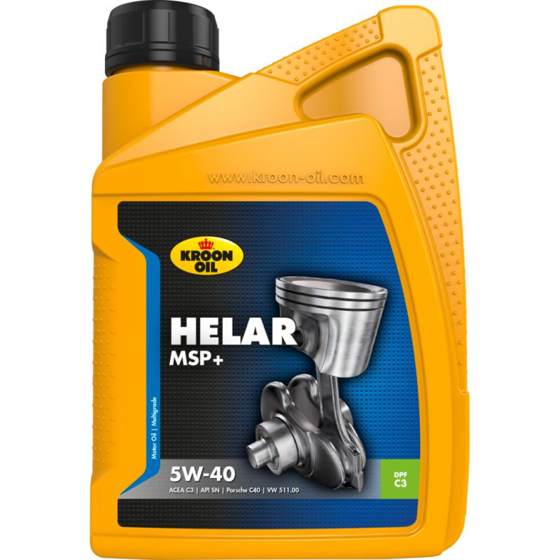 Kroon Oil Helar MSP+ 5W-40 1 Liter Fles 36844