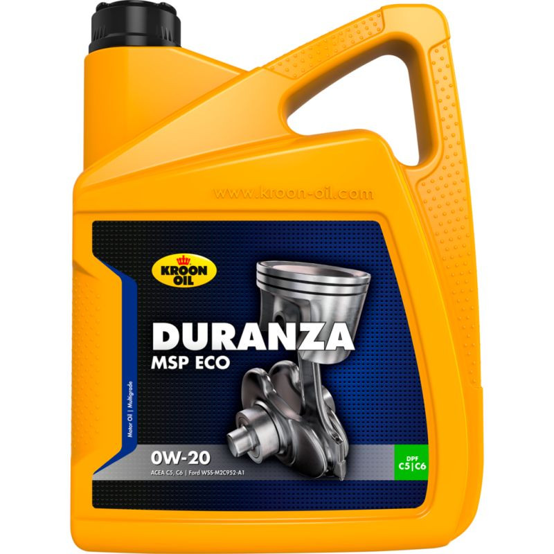 Kroon Oil Duranza MSP ECO 0W-20 5 Liter Kan 37126