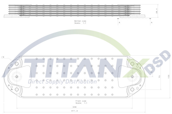 Oliekoeler motorolie Titanx OX129001
