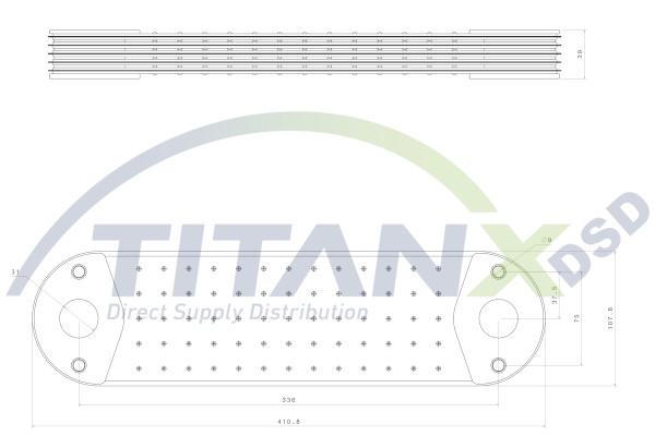 Oliekoeler motorolie Titanx OX129002