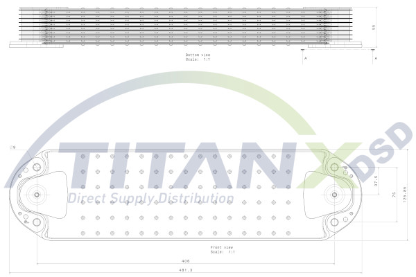 Oliekoeler motorolie Titanx OX129003