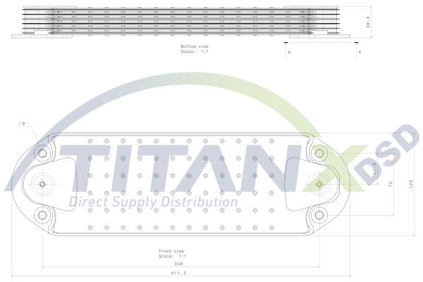 Oliekoeler motorolie Titanx OX129006