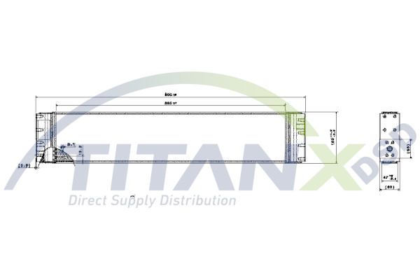 Oliekoeler motorolie Titanx OX509001