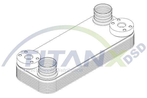 Oliekoeler motorolie Titanx OX509010