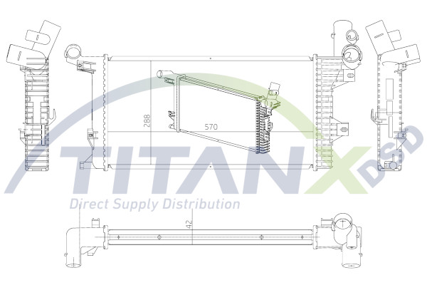 Radiateur Titanx RX119006