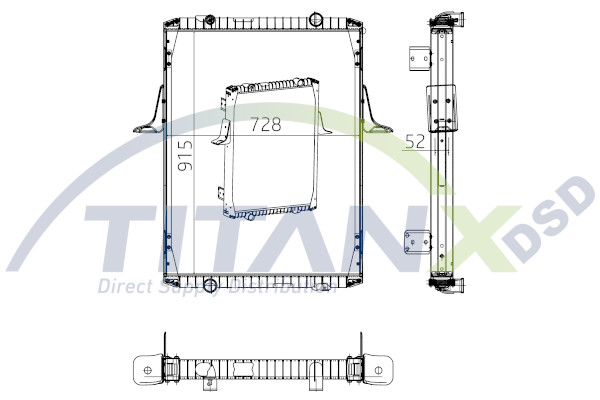 Radiateur Titanx RX169007