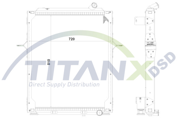 Radiateur Titanx RX169010