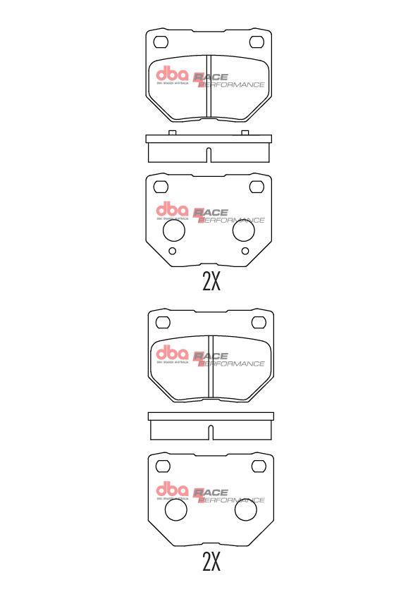 Remblokkenset, schijfrem Dba Australia DB1220RP
