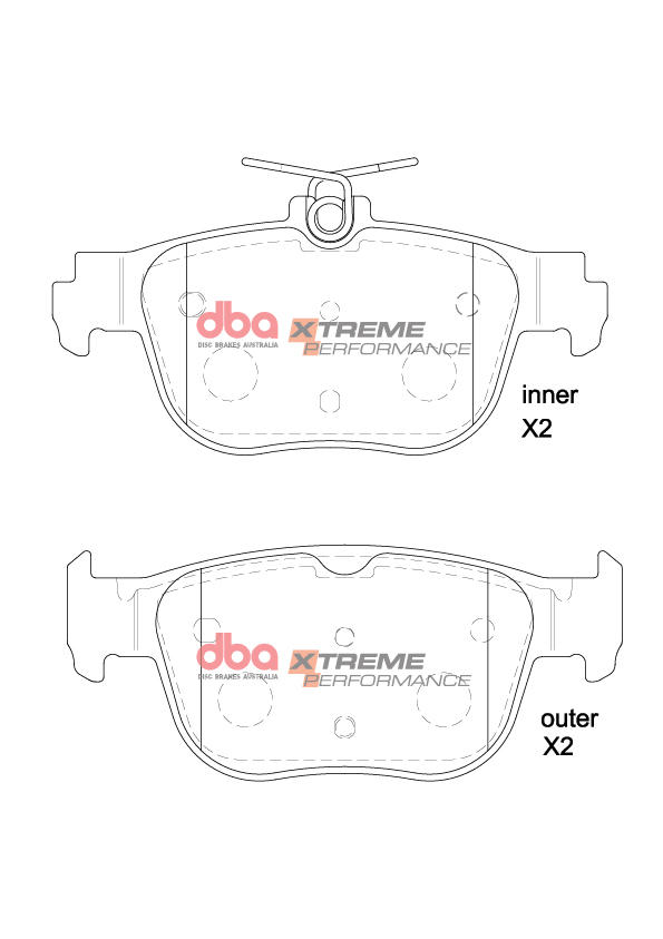 Remblokkenset, schijfrem Dba Australia DB15092XP