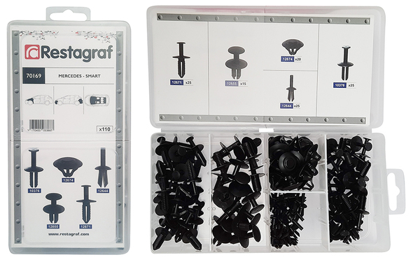 Assortiment, bevestigingsmiddelen Restagraf 70169