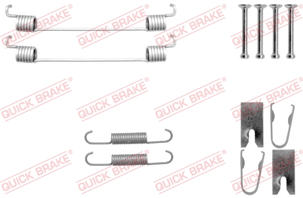 Rem montageset Quick Brake 105-0042