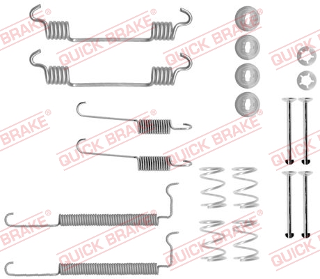 Rem montageset Quick Brake 105-0710