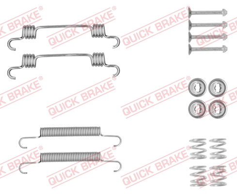 Rem montageset Quick Brake 105-0887