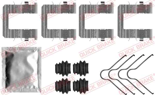 Rem montageset Quick Brake 109-0074