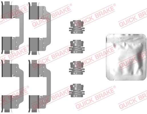 Rem montageset Quick Brake 109-0101