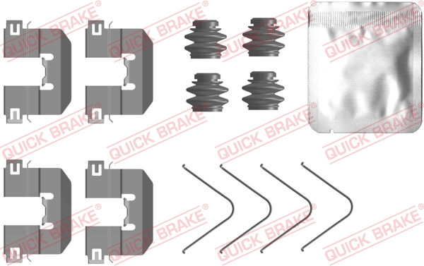 Rem montageset Quick Brake 109-0104