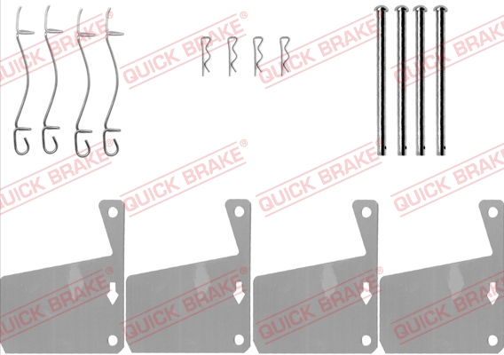 Rem montageset Quick Brake 109-0910