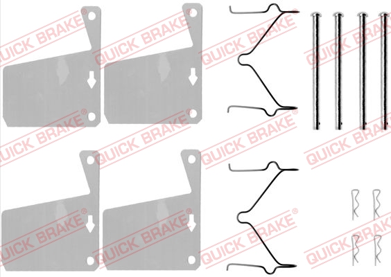 Rem montageset Quick Brake 109-0960