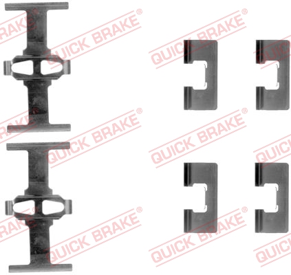 Rem montageset Quick Brake 109-1092