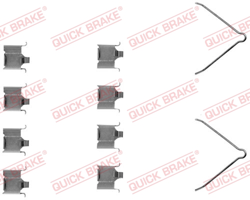 Rem montageset Quick Brake 109-1166