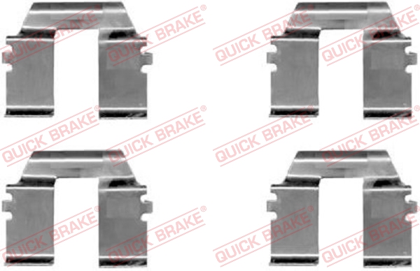 Rem montageset Quick Brake 109-1232