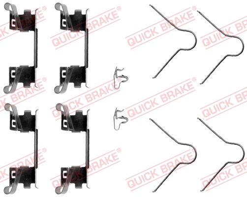 Rem montageset Quick Brake 109-1254