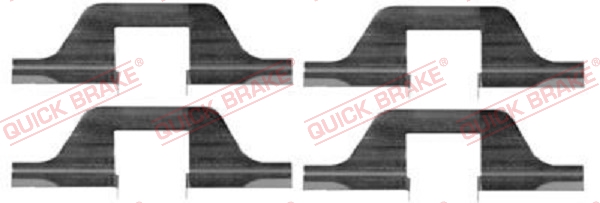 Rem montageset Quick Brake 109-1263