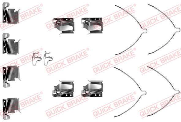 Rem montageset Quick Brake 109-1268