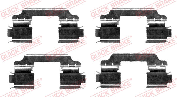 Rem montageset Quick Brake 109-1654