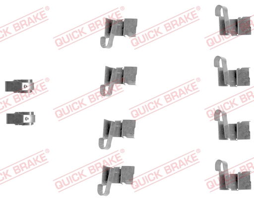 Rem montageset Quick Brake 109-1671