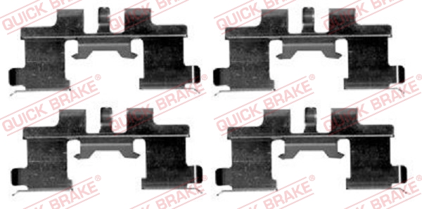 Rem montageset Quick Brake 109-1677