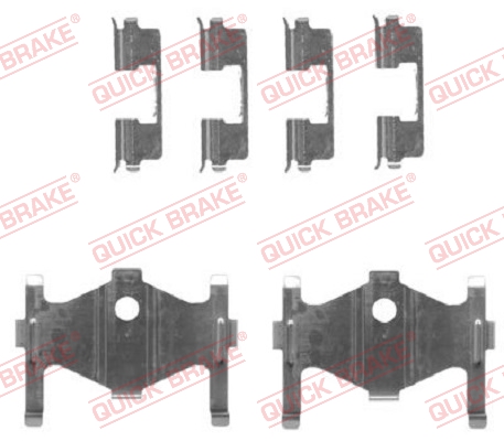 Rem montageset Quick Brake 109-1710