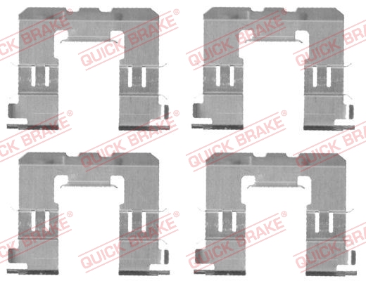 Rem montageset Quick Brake 109-1721