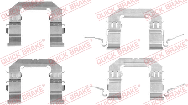 Rem montageset Quick Brake 109-1722