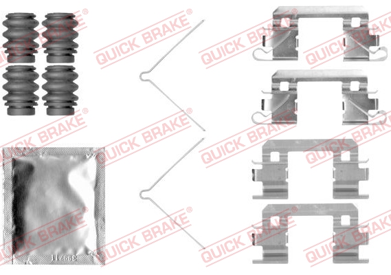 Rem montageset Quick Brake 109-1811